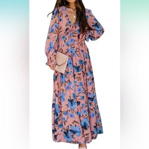 ‼️SOLD‼️ Long Sleeve Floral Maxi Dress